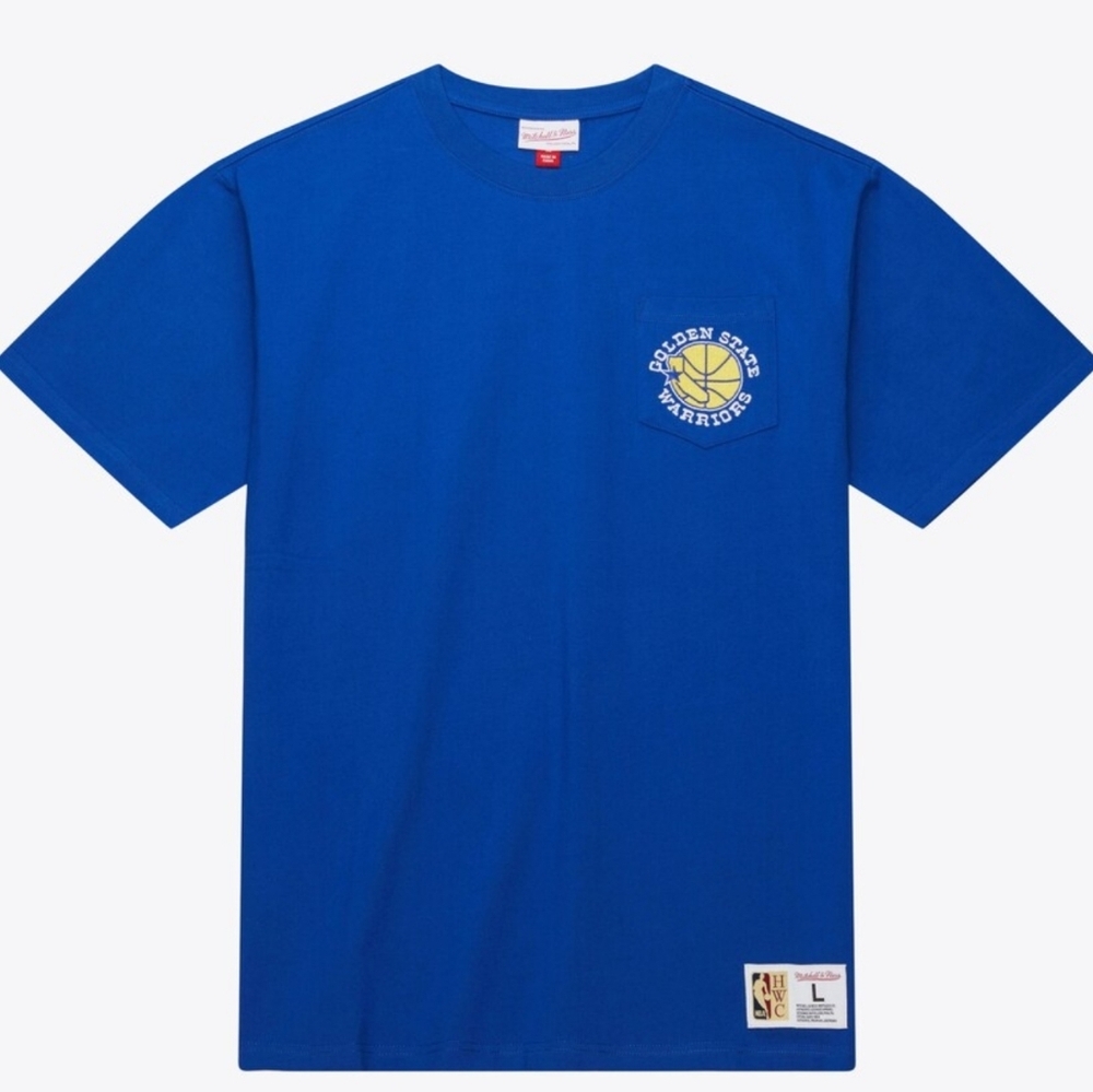 NWT Men's Royal Golden State Warriors Premium Pocket T-Shirt